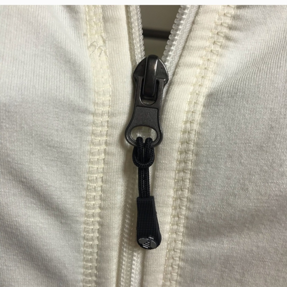 Cee Bee Cream Soft Zip Front Hoodie Small Cabincore Casual Chilly Weather - Picture 3 of 7